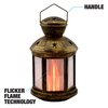 Shawshank Ledz Blazing LEDz 8.5 in. Plastic Colonial Flicker Flame Flameless Lantern Assorted 702754